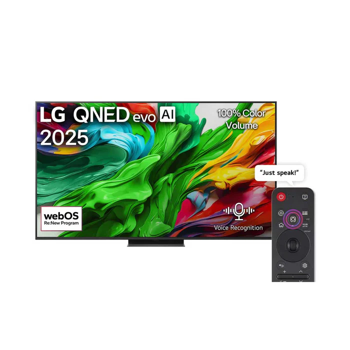 LG 65QNED86A6A 65 inch LG QNED evo AI QNED86 MiniLED 4K 144Hz Smart TV AI Magic remote webOS25 2025 شاشة حجم 65 انج مع جهاز تحكم ال جي